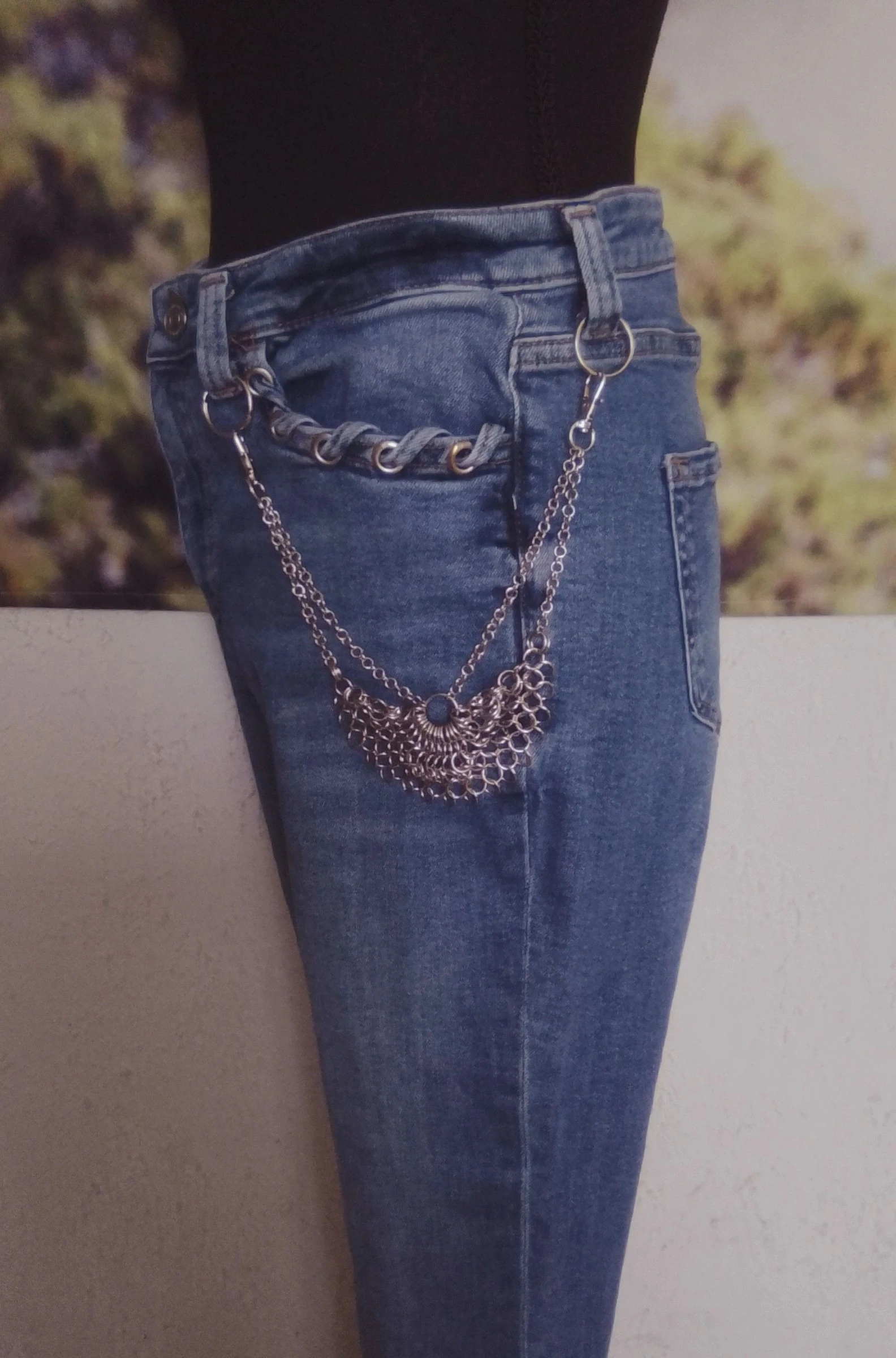 1 Bijou de pantalon et/ou de sac chainmail européen 1/2 circulaire  – photo 2